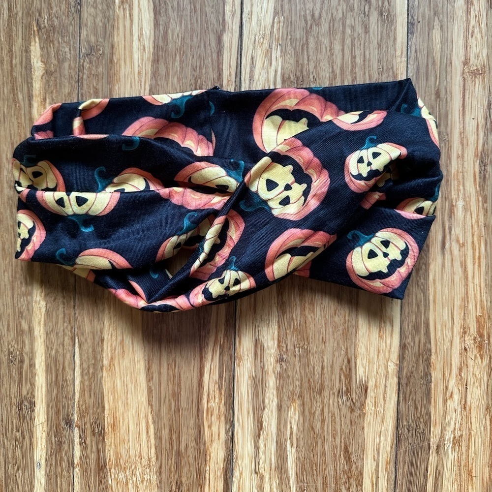 Jack-o-lantern 🎃 Crossed headband - Halloween Headband